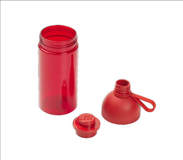 Bidon LEGO® Butelka na Wodę Czerwona Przezroczysta 500 ml