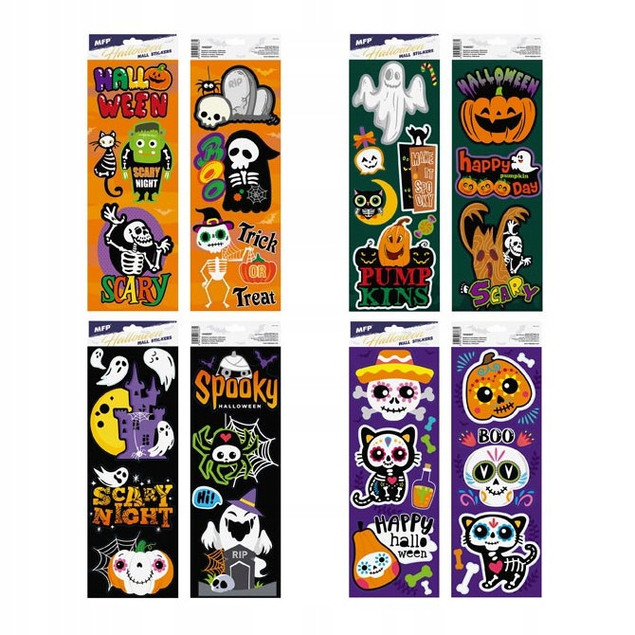 Naklejki na ścianę Halloween 45x15,5cm dekoracje ścienne