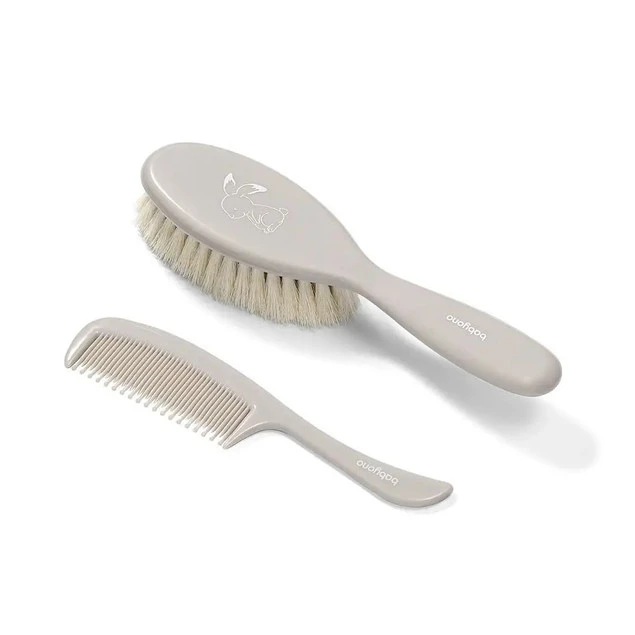 Szczotka do włosów dla niemowląt BabyOno z naturalnym włosiem + grzebień_2