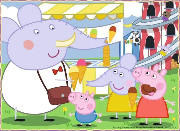 Puzzle Ravensburger 72 elementy Świnka Peppa 4w1