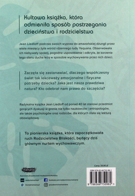 W głębi kontinuum Jean Liedloff MAMANIA