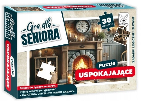 Puzzle Uspokajające dla Seniora 30 el. - Pamięć, Koncentracja, Relaks