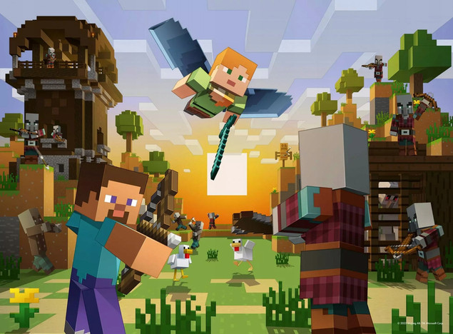 Puzzle Ravensburger 150 elementów Minecraft