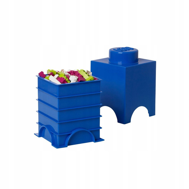 Pojemnik LEGO Storage Brick 1 Klocek Niebieski
