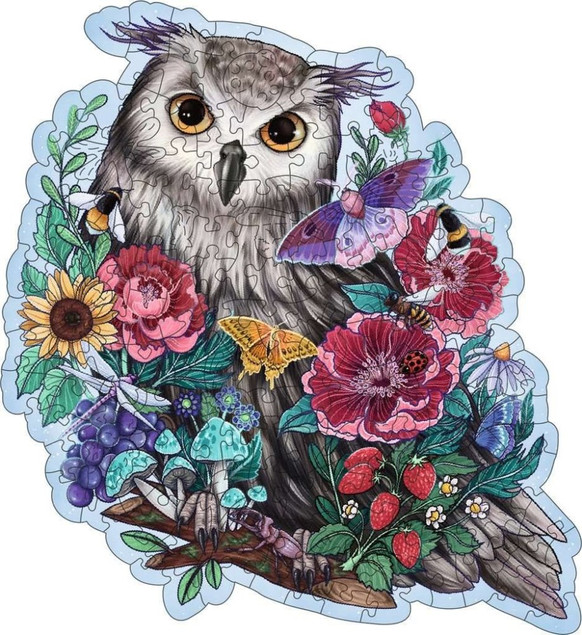 PUZZLE DREWNIANE 150 SOWA
