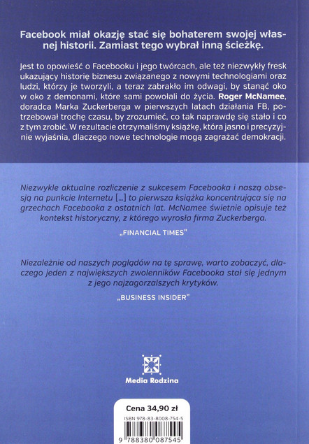 Nabici w Facebooka Roger McNamee