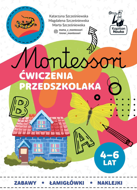 Montessori Ćwiczenia Przedszkolaka Poznawanie Świata 4+ Kapitan Nauka