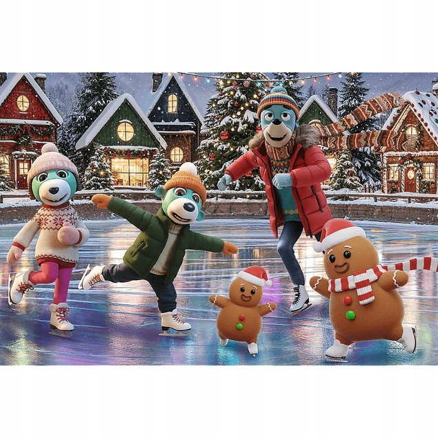 Puzzle Trefl 100 XMAS Bert w Bombkach Kot Świąteczny