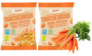 MARCHEWKOWE Miękkie Ciasteczko Frank&Oli 50g x2