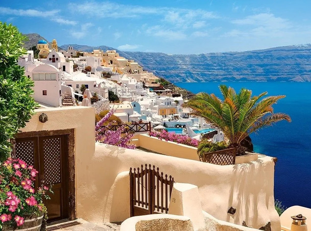 Puzzle 2000 Santorini, Greece Castorland
