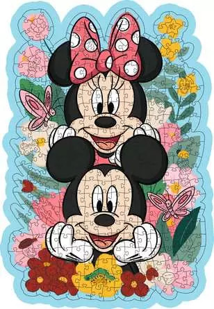 Puzzle Ravensburger Drewniane Disney: Mickey i Minnie 300 elementów