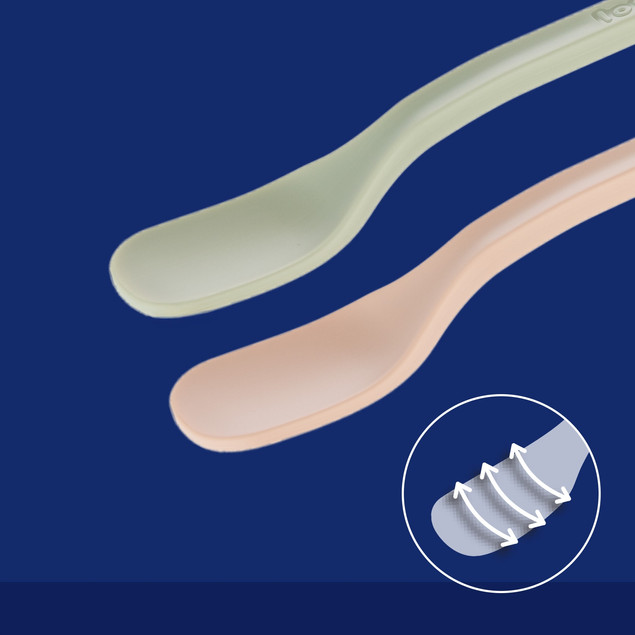 LOVI Pierwsza Łyżeczka Do Karmienia 2 Sztuki ŁOSOSIOWE 35/584_bei