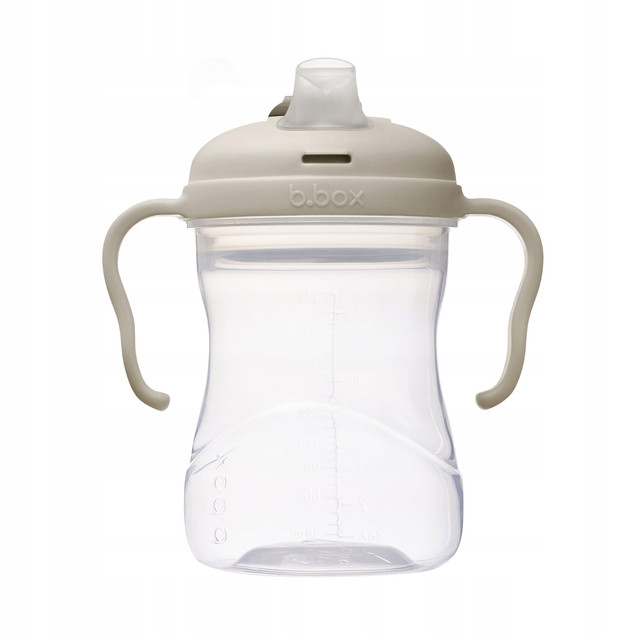 B.box Kubek do Nauki Picia Zestaw 3w1 Latte 240ml Beżowy od 4m+