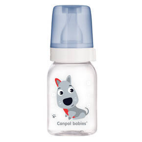 Canpol babies butelka wąska 120ml CUTE ANIMALS