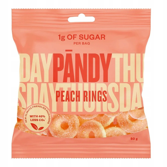 Pandy Żelki Peach Rings 50g x4