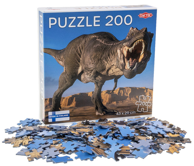 Puzzle Tactic 200 elementów Tyrannosaurus Rex Dinozaur