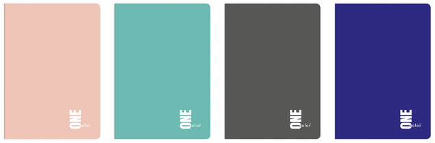 Zeszyt A5 80 Kartek Kratka One Color Interdruk z marginesem zestaw 5szt.