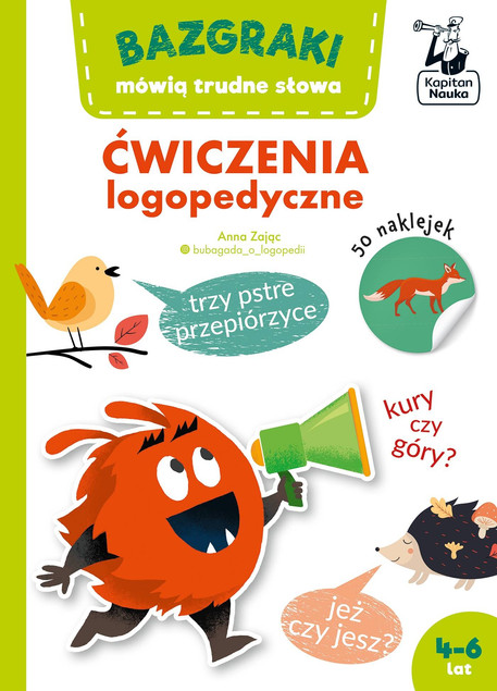 Bazgraki mówią trudne słowa. Ćwiczenia logopedyczne. Kapitan Nauka
