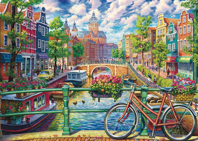 Puzzle Schmidt Spiele 1000 el. Kanał Amsterdamski | Premium Quality