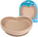 CANPOL Silikonowy Talerz z Przyssawką SERCE Beżowy Talerzyk Miseczka 80/309