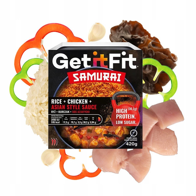 Ryż z kurczakiem i sosem azjatyckim Get It Fit Samurai