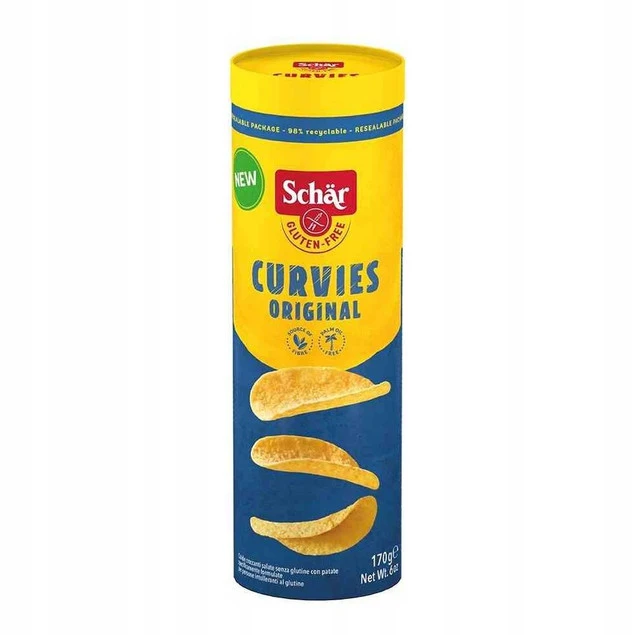 Schar Chipsy ziemniaczane naturalne Curvies bezglutenowe 170 g