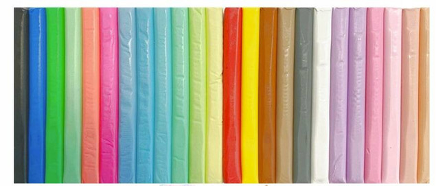 Plastelina pastelowa 24 kolory Kidea