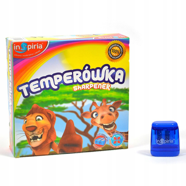 Temperówka podwójna INSPIRIA z pojemnikiem