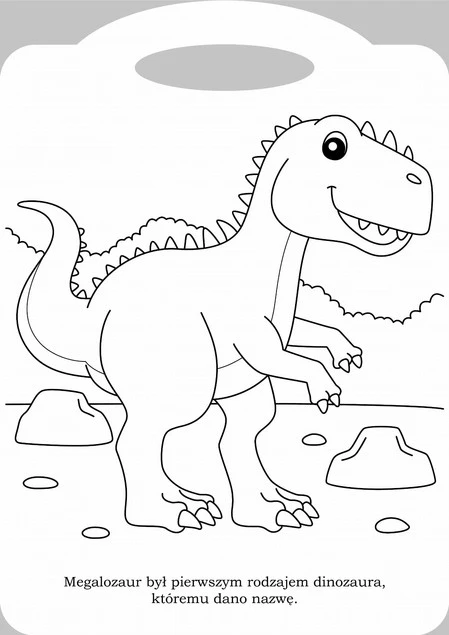 Teczka Dinozaury – przykładowe ilustracje i naklejki