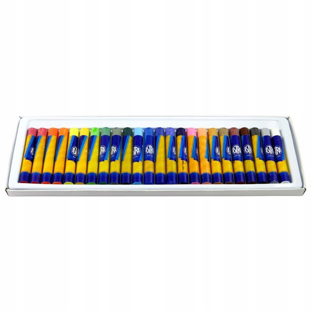 Pastele olejne 24 kolory 3+ Astra