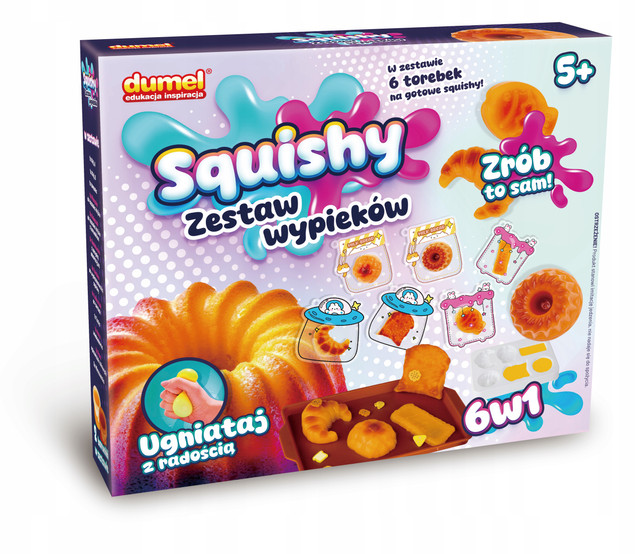 Dumel SQUISHY zestaw wypieków PIEKARNIA Masa sensoryczna dla dzieci 5+