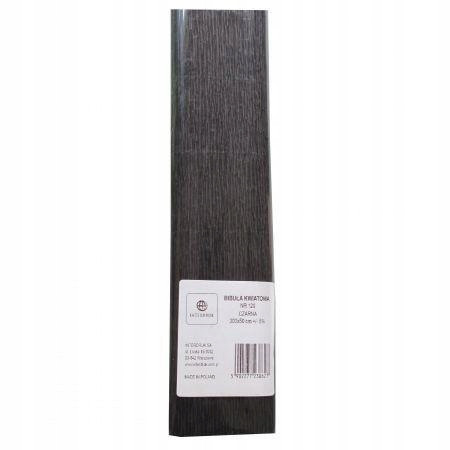 Bibuła Marszczona Interdruk Czarna 180g 50x200cm