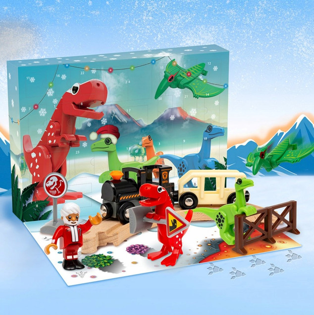 BRIO Dino Kalendarz Adwentowy z dinozaurami 36120