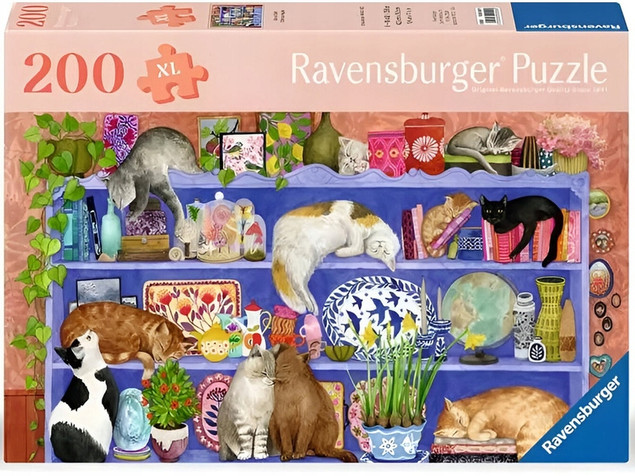 Puzzle RAVENSBURGER Koty na półce 12001367 (200 elementów)