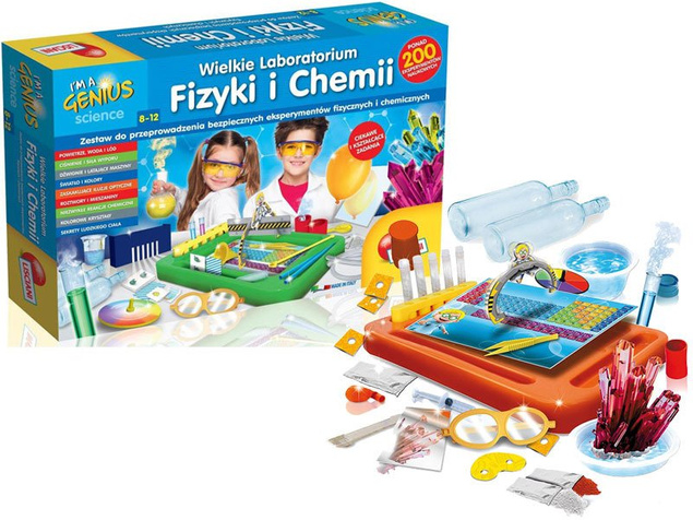 Mały Geniusz Wielkie laboratorium fizyki i chemi