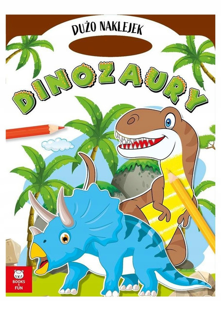 Teczka Dinozaury z podwójnymi naklejkami – praca zbiorowa