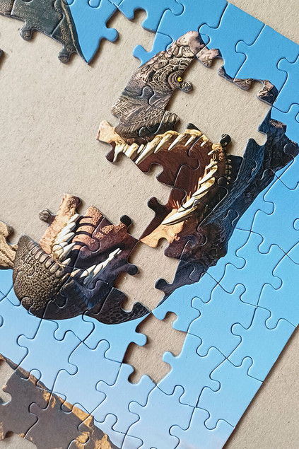 Puzzle Tactic 200 elementów Tyrannosaurus Rex Dinozaur