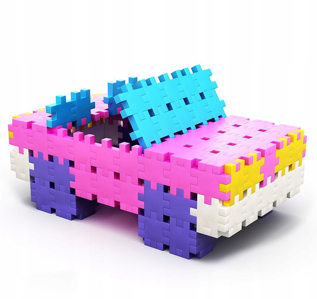 Klocki konstrukcyjne Meli Basic Pink 300 el. 3+
