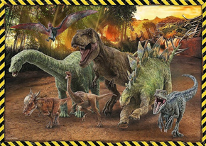 PUZZLE 200 ZWIERZĘTA DINOZAURY JURASSIC 7+ TREFL