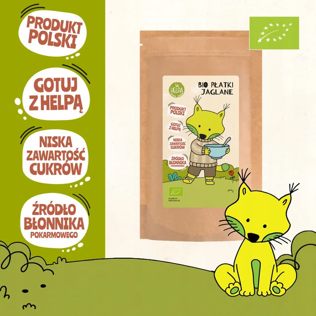 Bio Płatki Jaglane 200 g HELPA ekologiczne_2