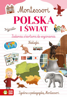 Montessori. Polska I Świat Zadania Z Kartami Do Wycinania + Naklejki