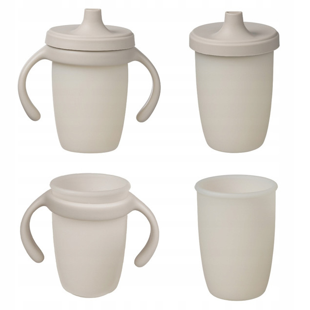 Kubek do nauki picia b.box 6m+ z ustnikiem 240 ml silikonowy latte