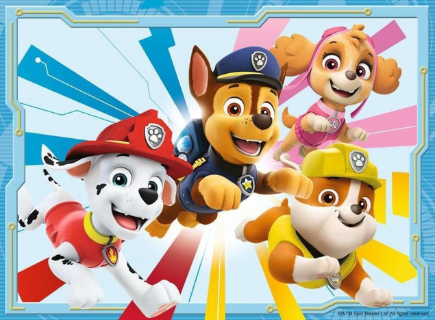 Ravensburger Puzzle 4w1 Psi Patrol Drużyna 12/16/20/24 elementy