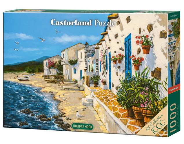 PUZZLE 1000 ART COLLECTION MORZE PLAŻA ŁÓDKA MEWY WIDOK CASTORLAND