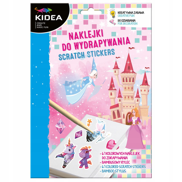 Naklejki Do Wydrapywania Wydrapywanka Magiczny Świat Wróżki Jednorożce