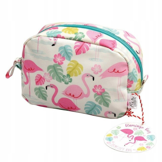 Kosmetyczka mini Flamingo Bay Rex London z zamkiem