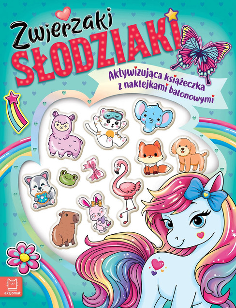 Zwierzaki Słodziaki. Aktywizująca Książeczka z Naklejkami Balonowymi Agat