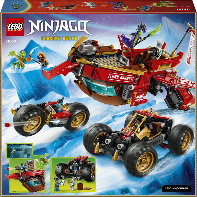 LEGO NINJAGO 71869 Nagroda Losu na Lądzie Ciężarówka 3w1