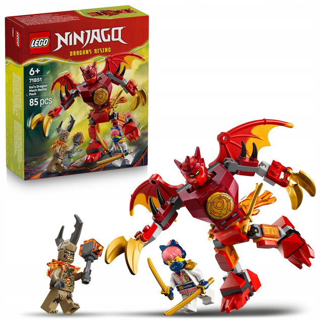 LEGO Ninjago 71851 Smok-mech Kaia Dragons Rising Zestaw Bitewny