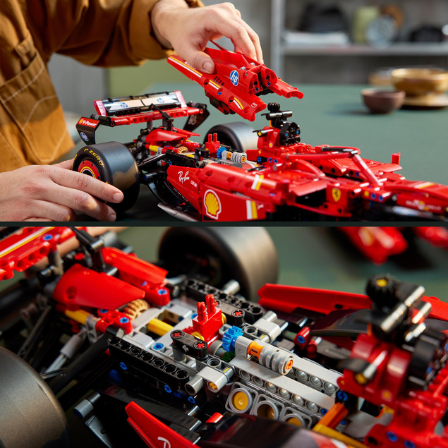 LEGO Technic 42207 Bolid F1 Ferrari SF-24 – Model Samochodu Wyścigowego dla Dorosłych